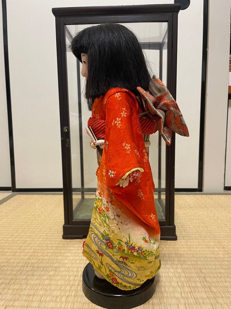 大幅値下げ！！市松人形　日本人形　アンティーク和人形　縮緬