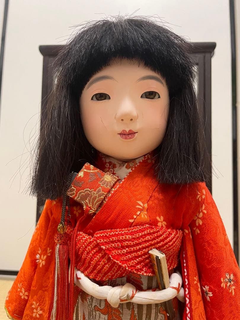 大幅値下げ！！市松人形　日本人形　アンティーク和人形　縮緬