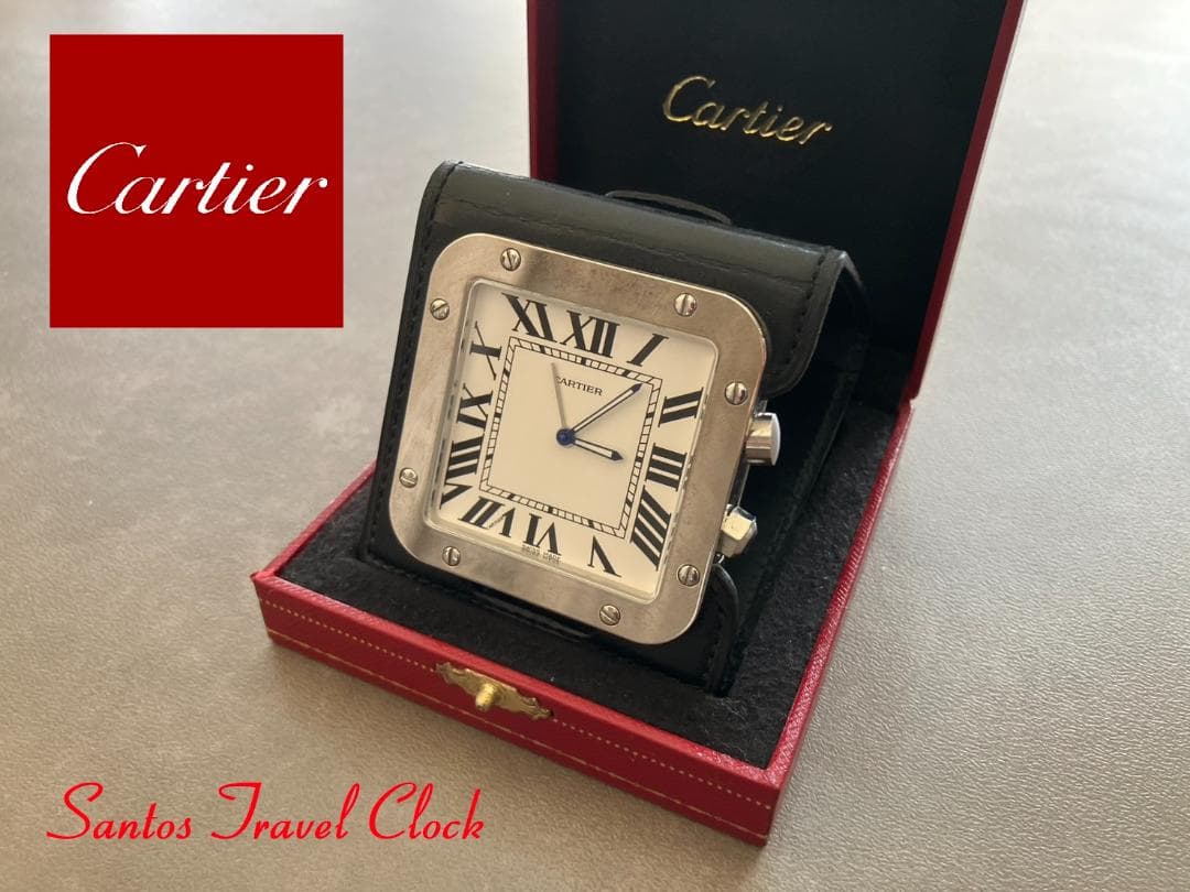 ⭐稼働品・廃版⭐ サントス ドゥ カルティエ デスククロック W0100042
