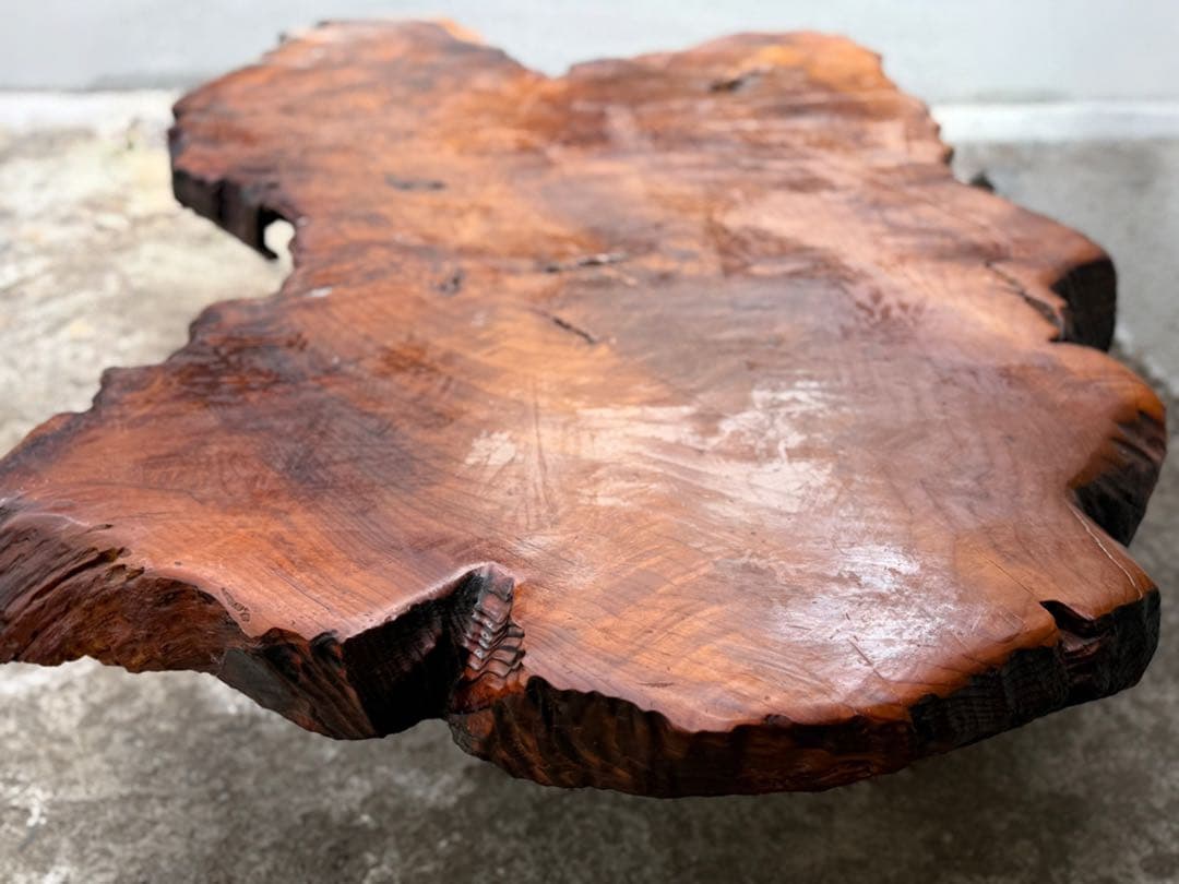 【一枚板】天然Redwoodローテーブル@米国$3900で購入