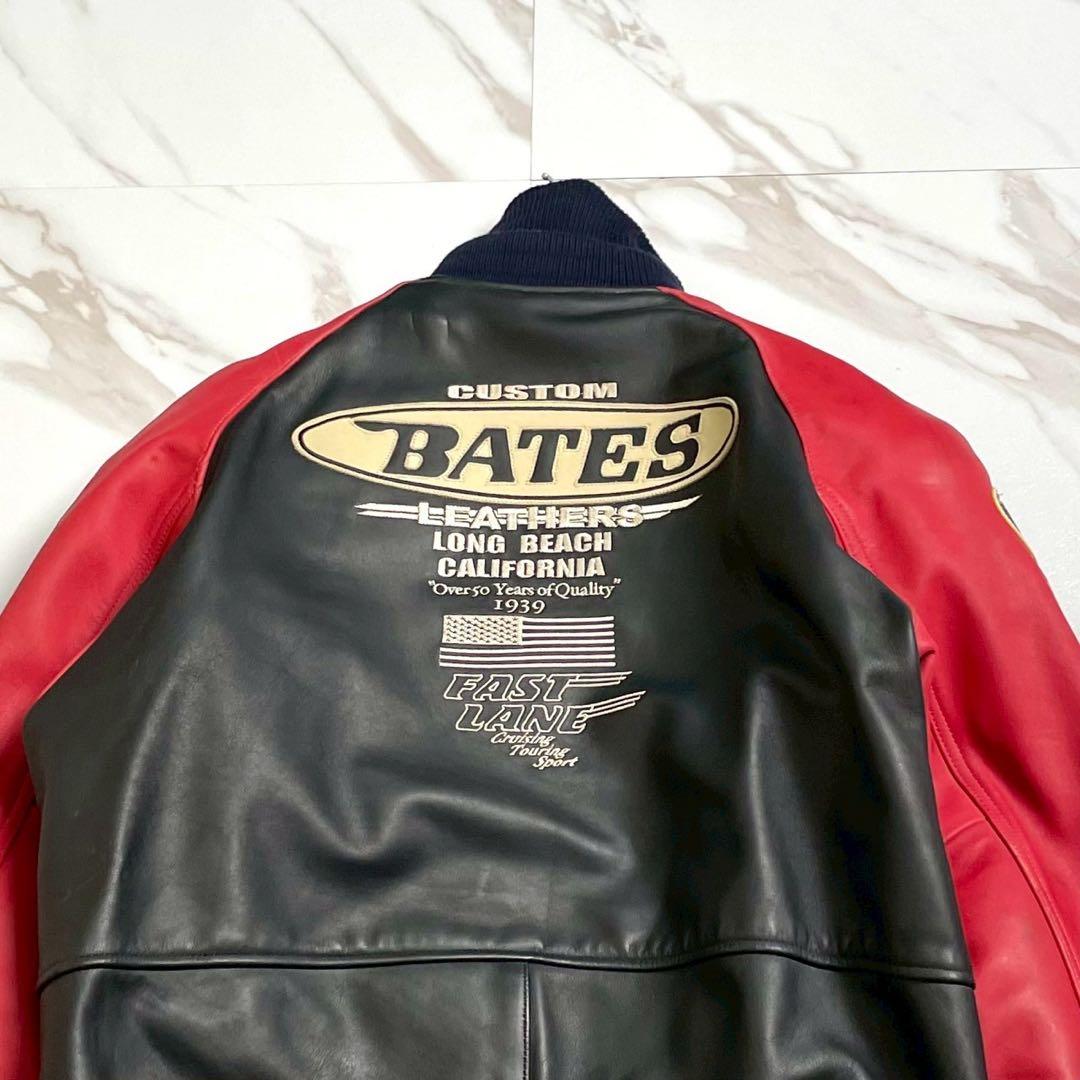 【美品・XL✨】BATES 3way ライダースジャケット ワッペン ライナー