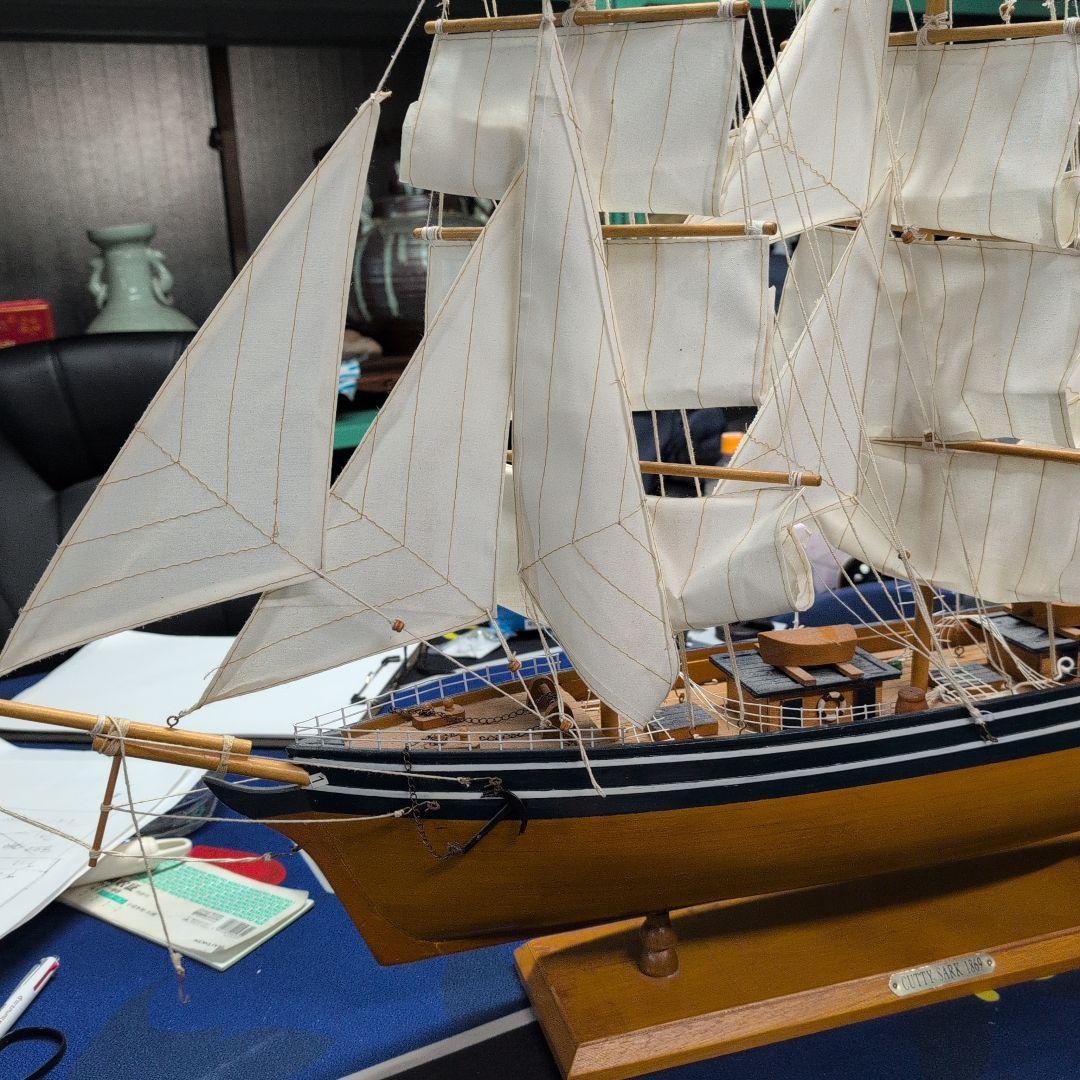 木製帆船模型 CUTTY SARK スタンド付き