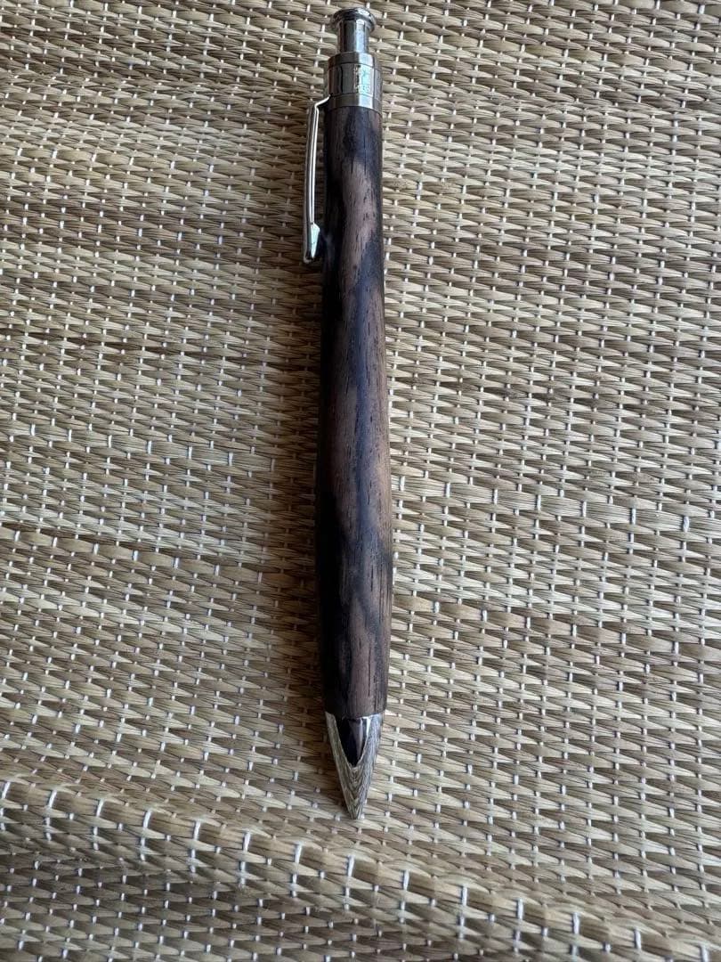 工房楔　黒柿孔雀杢　シャープペン　木軸ペン