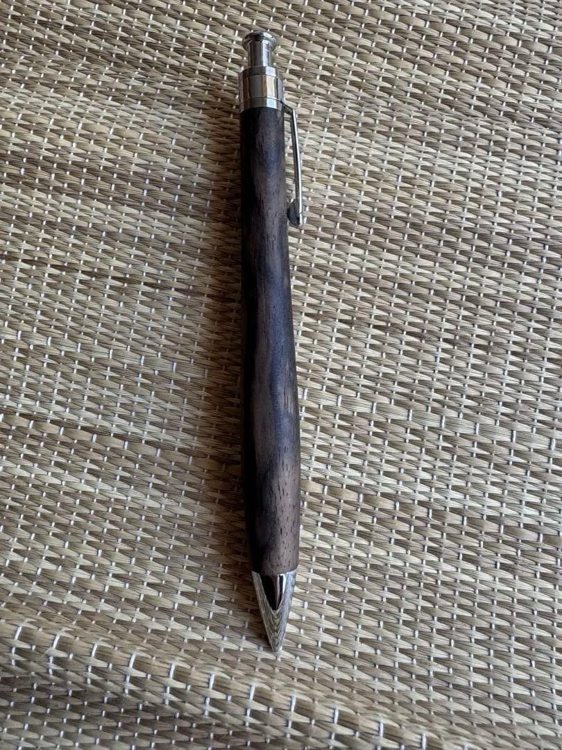 工房楔　黒柿孔雀杢　シャープペン　木軸ペン