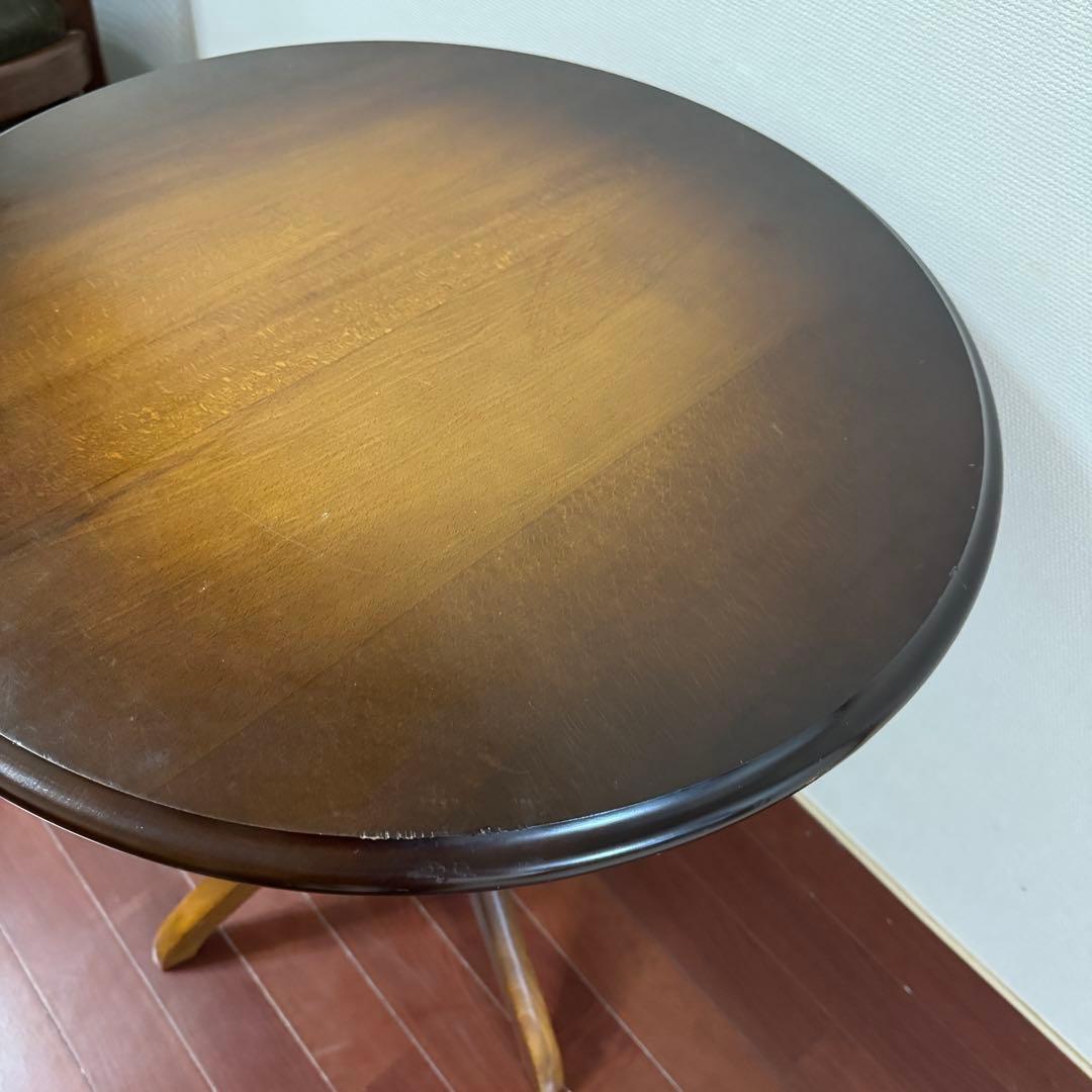 飛騨産業　キツツキ　コーヒーテーブル　円卓　ラウンドテーブル