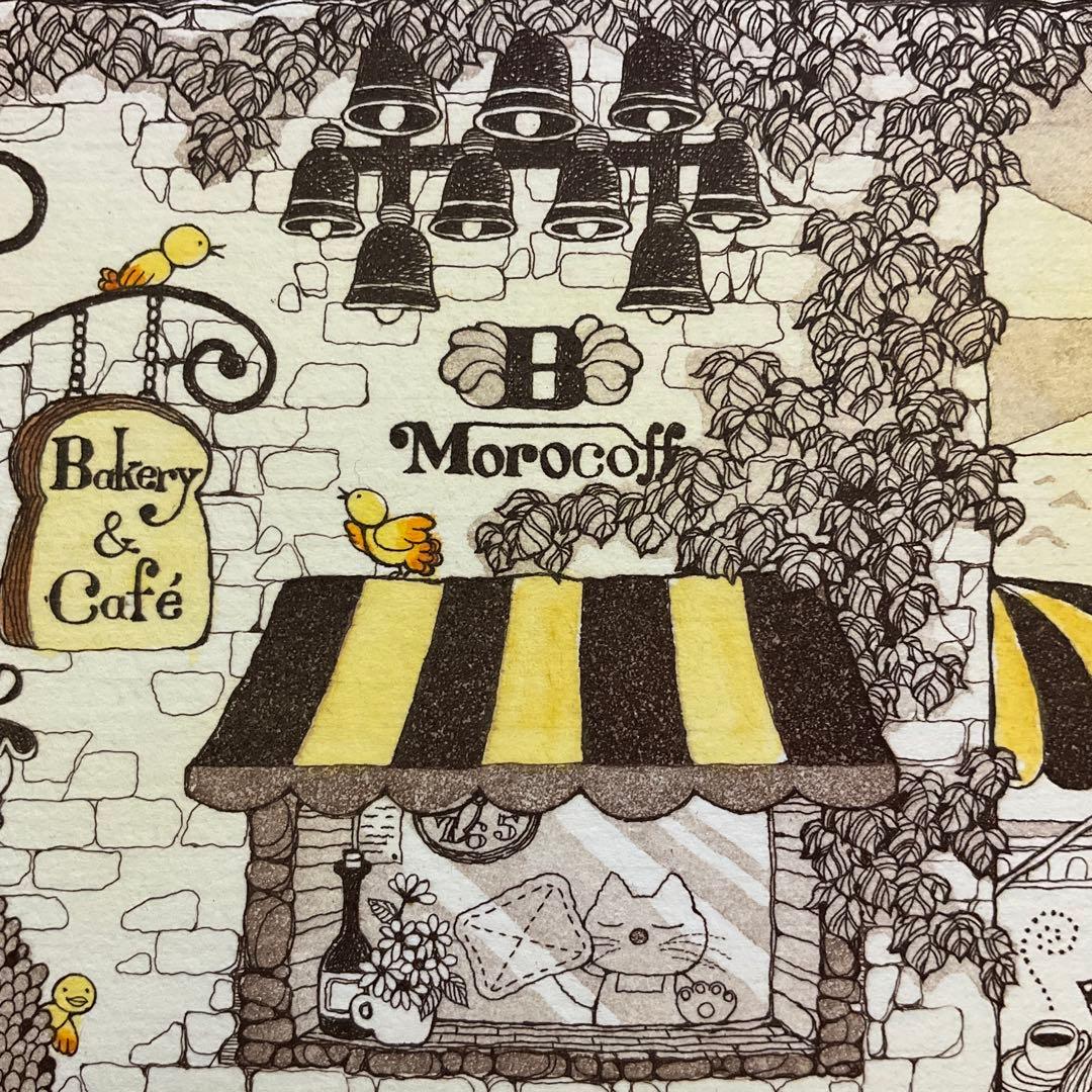 絵画・額縁・版画・上砂 理佳・銅版画・パン屋少年の朝・美術品・インテリア・雑貨