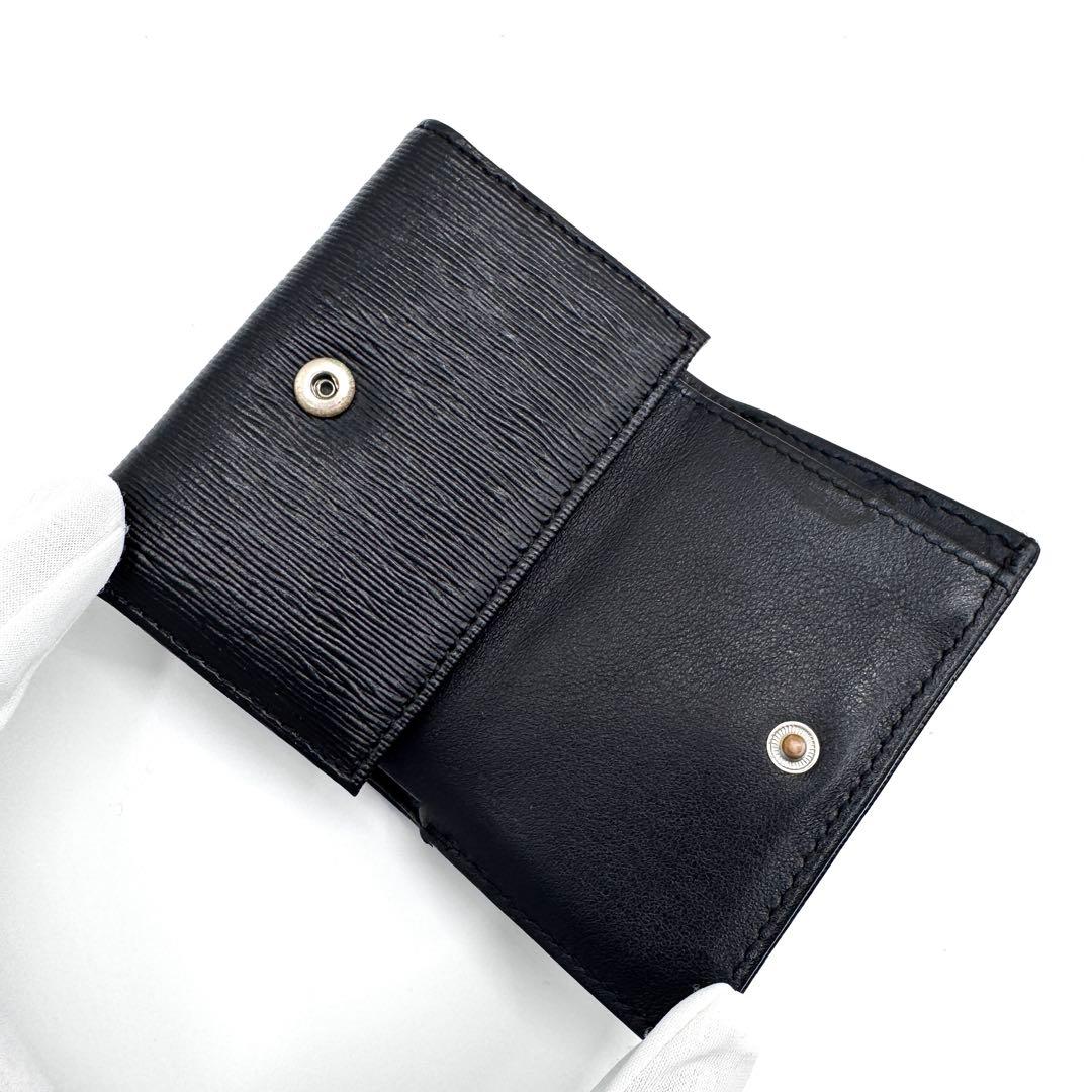 良品✨ヴィヴィアンウエストウッド　三つ折り財布　ヴィッテロムーブ　レザー　黒