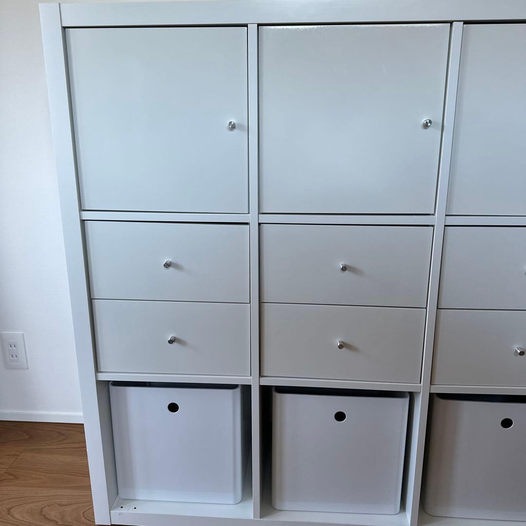 IKEA KALLAX カラックス シェルフユニット 収納付き