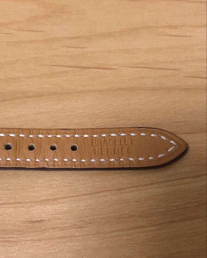 HERMESエルメス腕時計レザーベルト 革ベルト【エトゥープ】