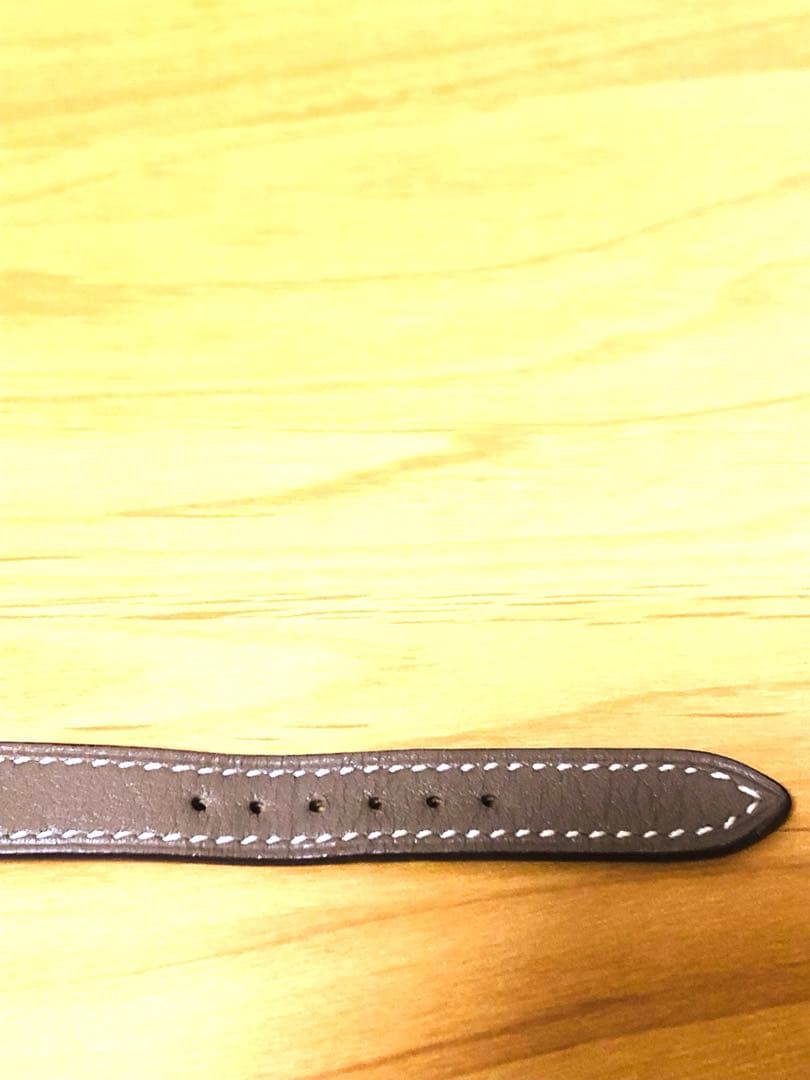 HERMESエルメス腕時計レザーベルト 革ベルト【エトゥープ】
