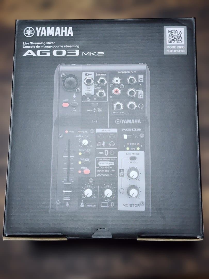 【新品未開封】YAMAHA AG03 MK2 ライブストリーミングミキサー　黒