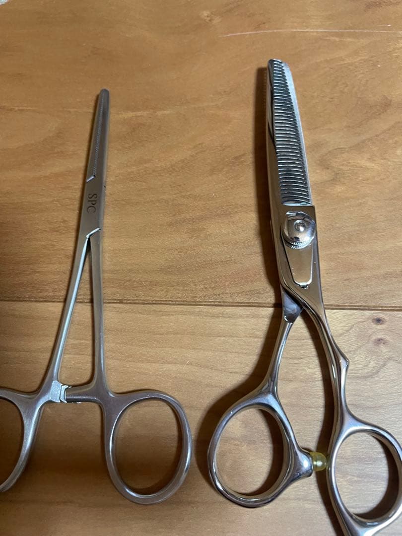 トリミングハサミセット 5本 爪切り、やすり、ハサミケース付き