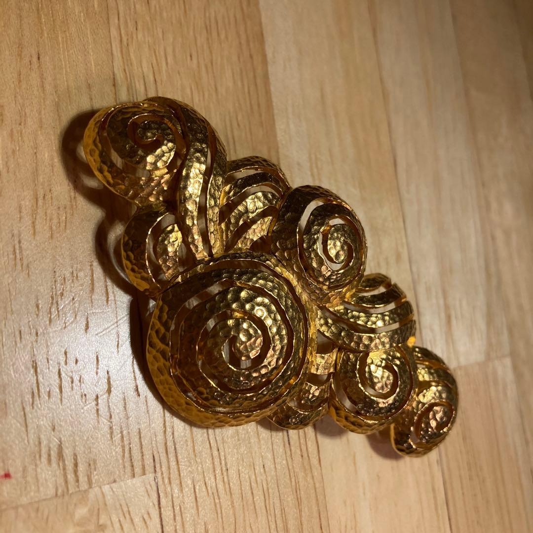 ランバン◆超希少◆LANVIN ヴィンテージ 渦巻き模様ブローチ