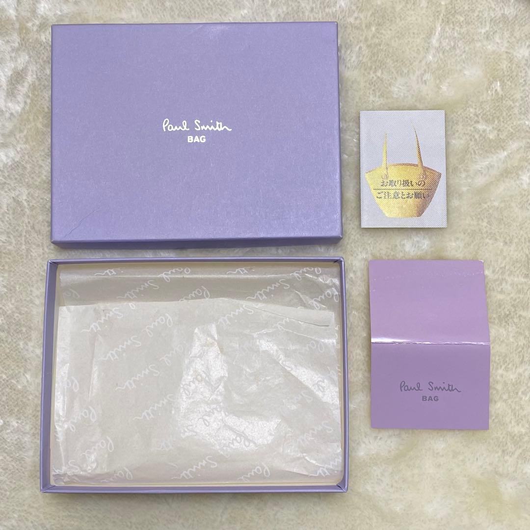 付属品完備❗️新品未使用✨ポールスミス三つ折り財布レザー総柄マルチカラーWホック