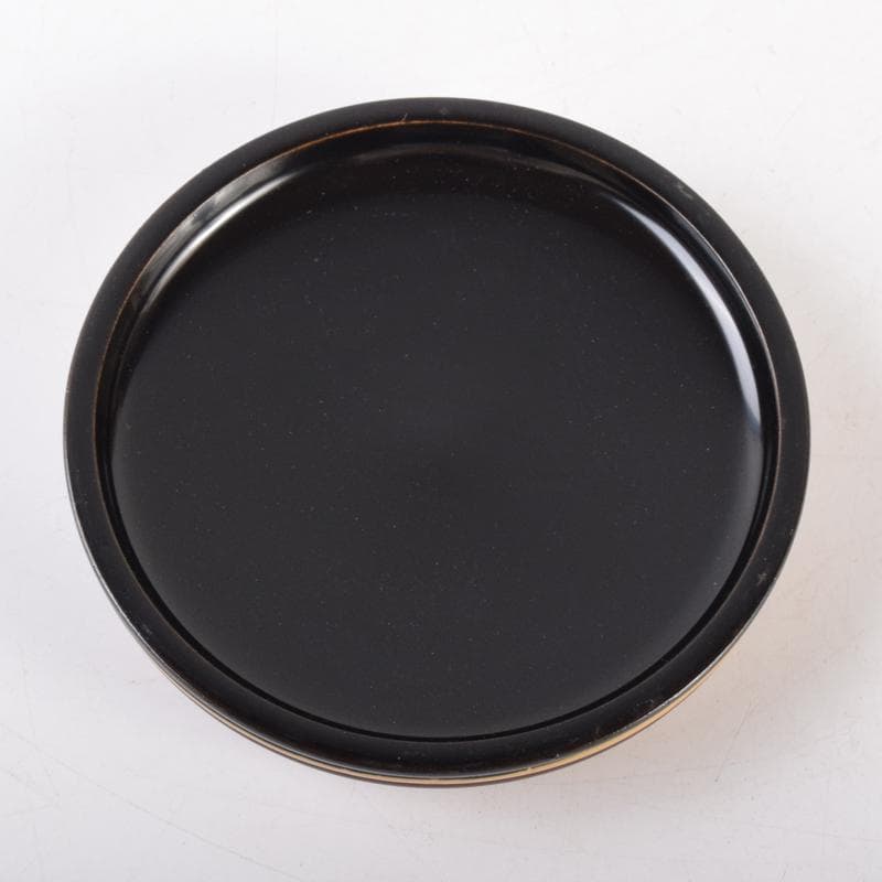 茶道具　日本工芸会正会員　小椋榮一作　独楽香合　共布共箱　V　7026