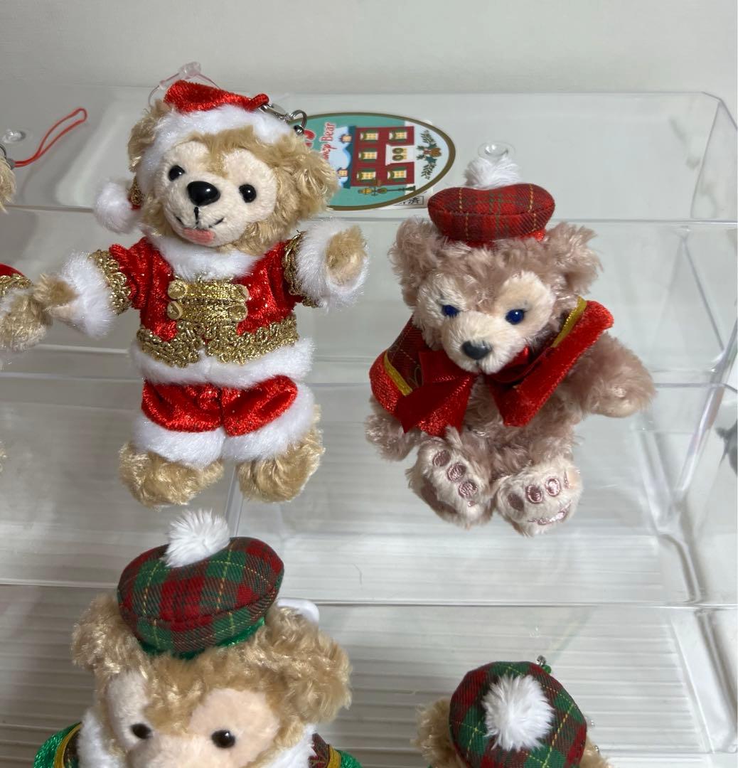 ダッフィー、シェリーメイぬいぐるみバッチ、ストラップ（クリスマス）