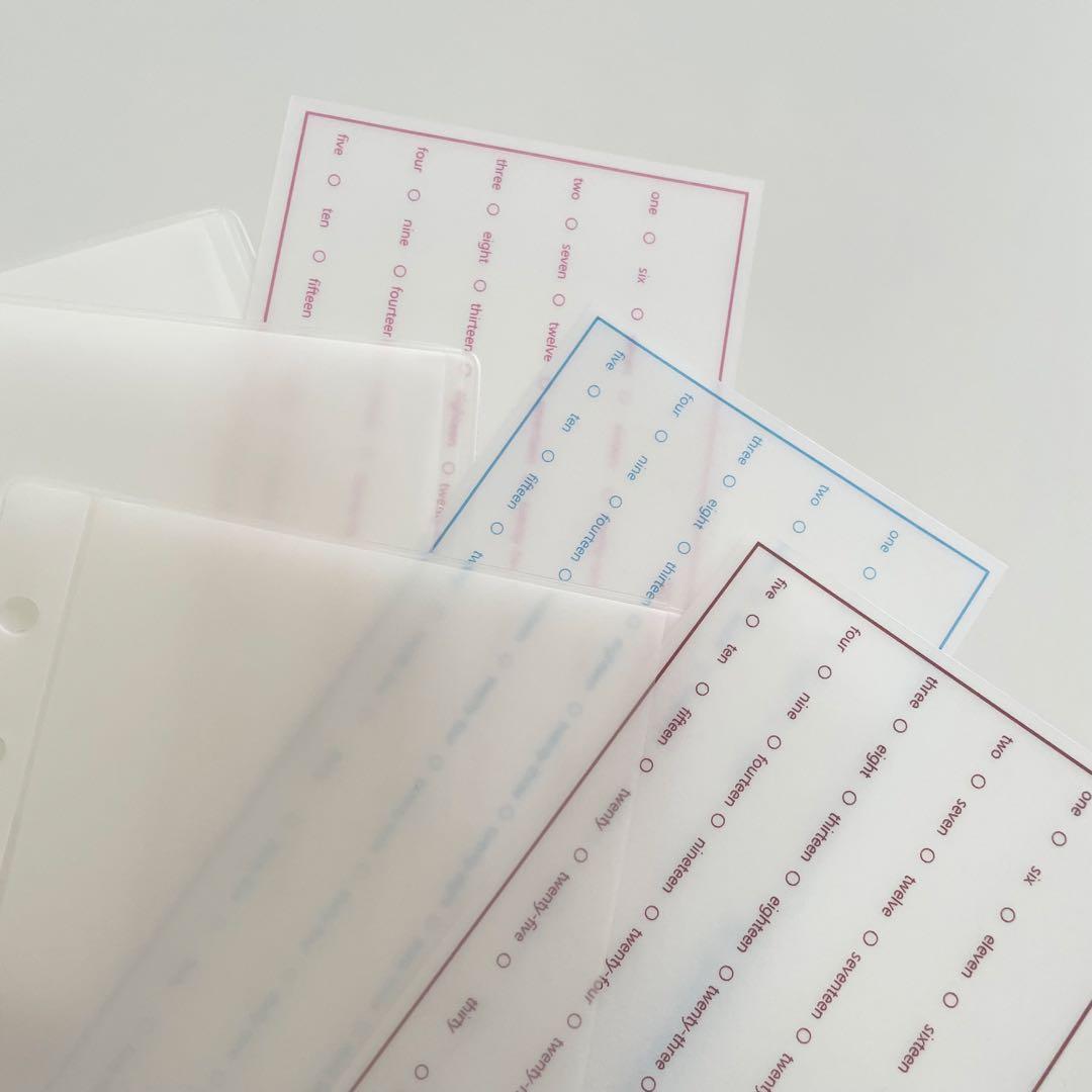 早い者勝ち　韓国　バインダー　貯金　貯蓄　カバー　リフィル　ポケット　ボード　2