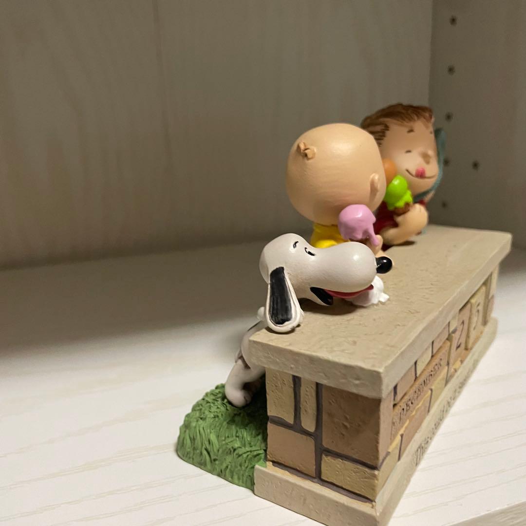 【gk】スヌーピー 万年カレンダー PEANUTS ジムショア 置物