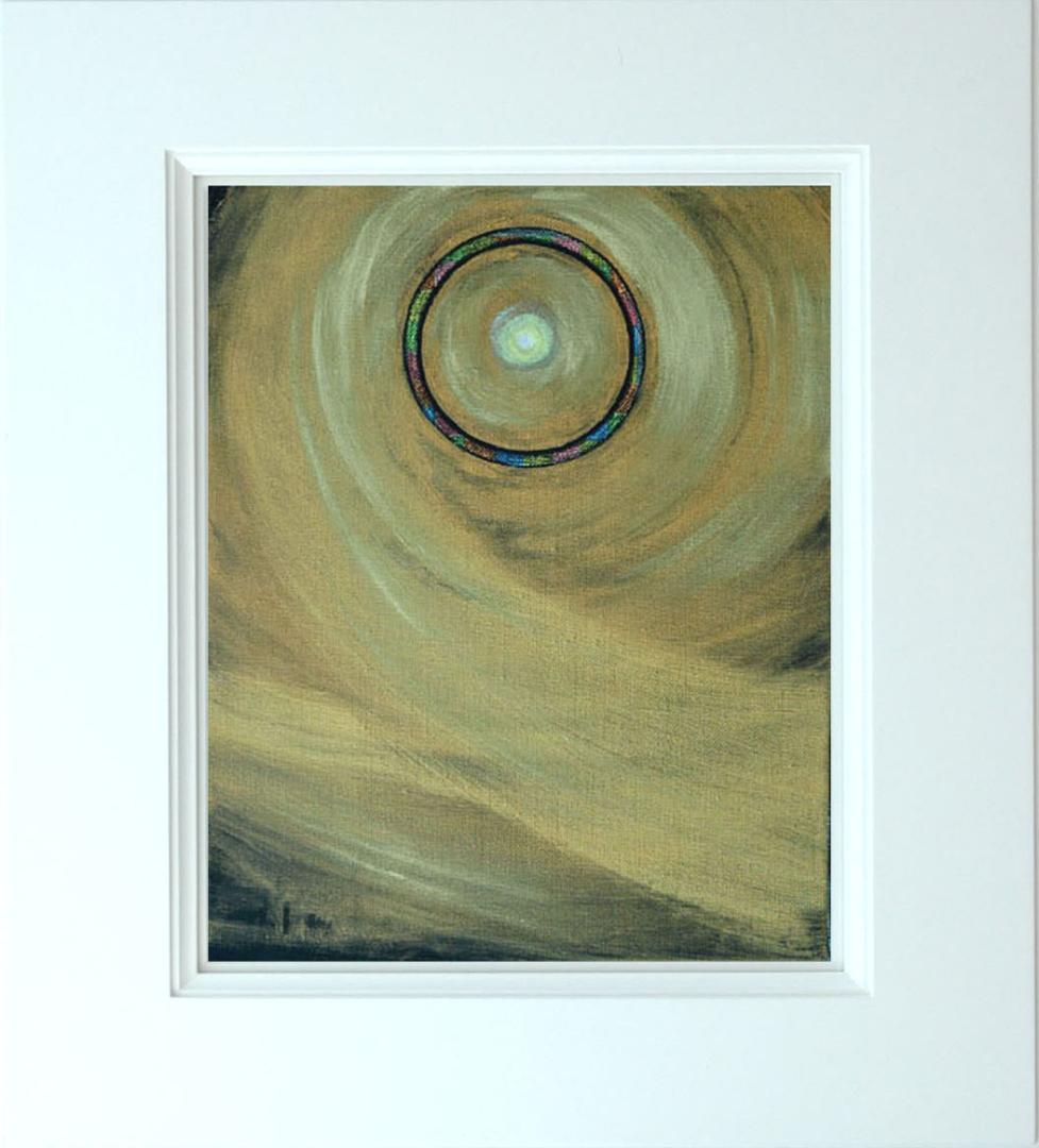 油絵 菅家令子 絵 絵画インテリア額付(白)F3-G172023 風景祈り 希望