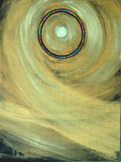 油絵 菅家令子 絵 絵画インテリア額付(白)F3-G172023 風景祈り 希望