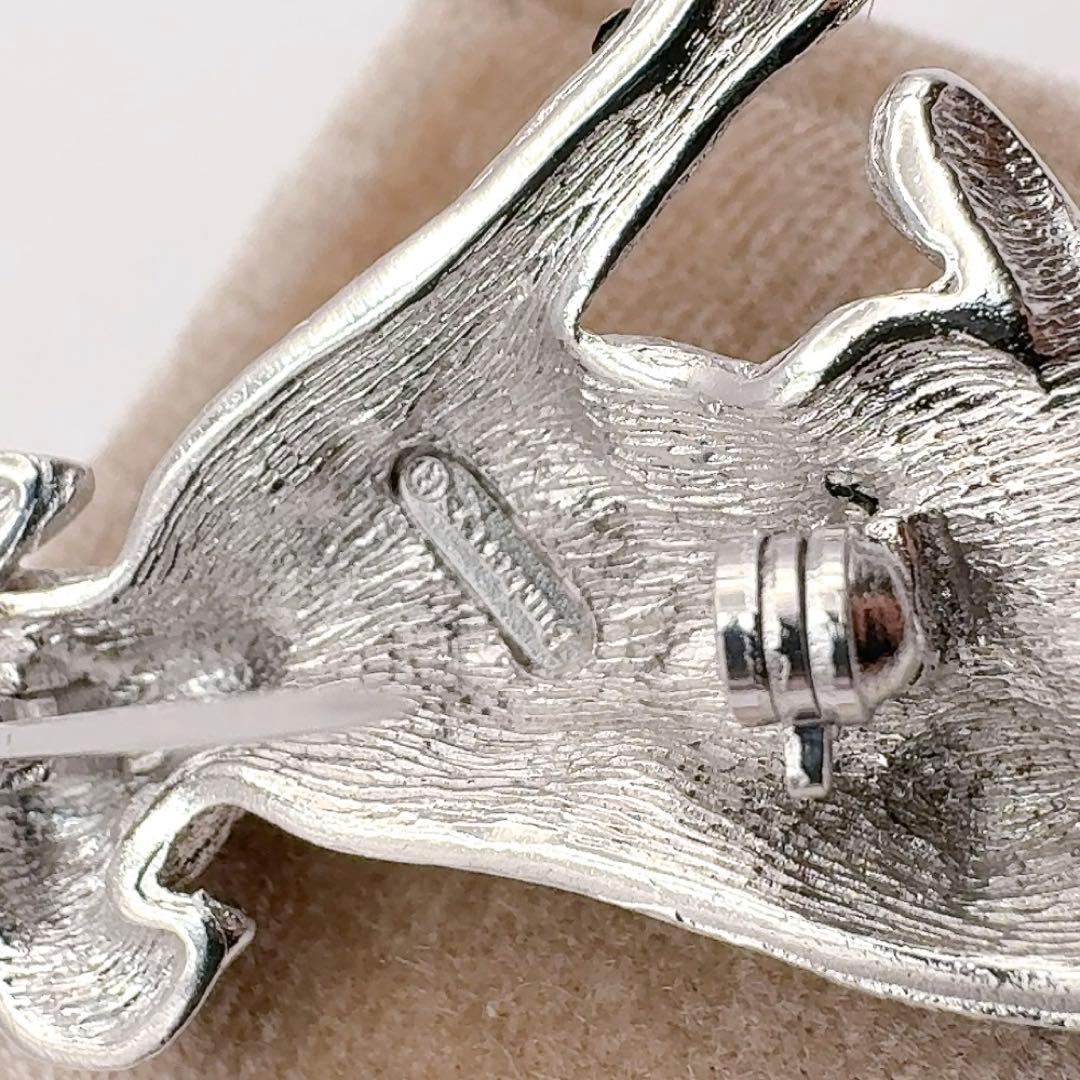 ⭐️SALE⭐バーバリー　ブローチ　犬　ドッグ　ダルメシアン　シルバートーン