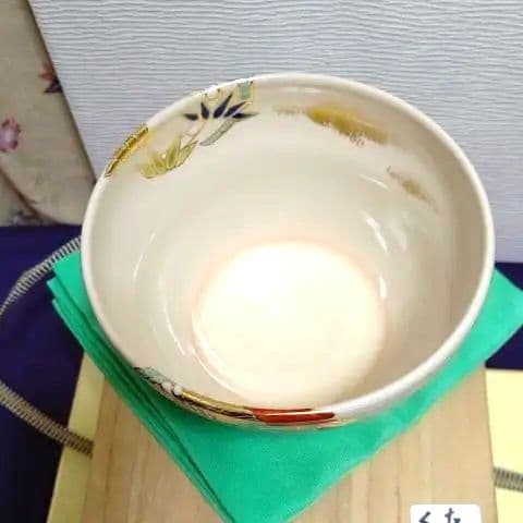 茶碗、桐竹鳳凰丸紋、芳山作、くた22番