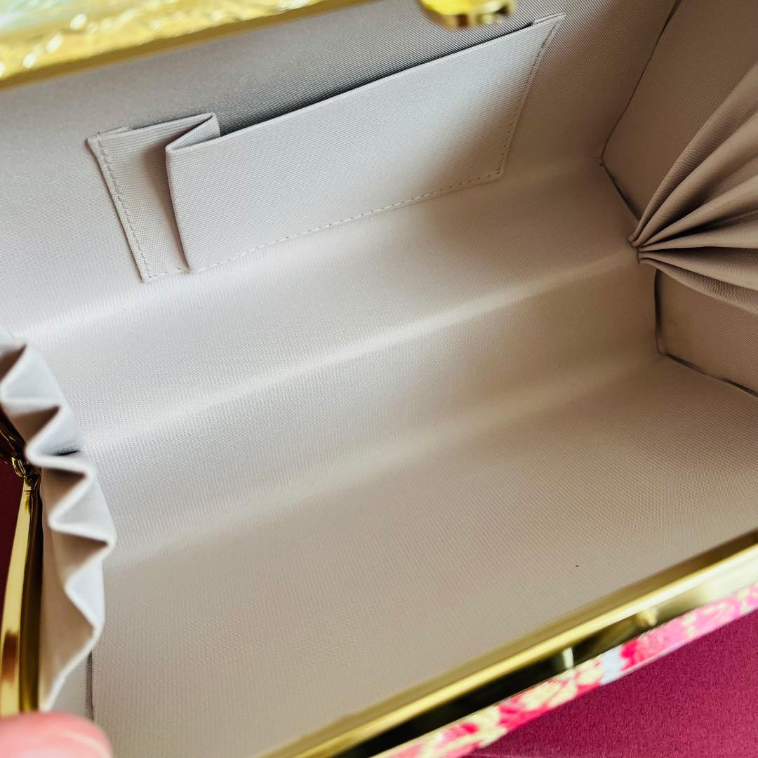 【美品】振袖用バッグ　草履　成人式　振袖　西陣織　正絹　Lサイズ