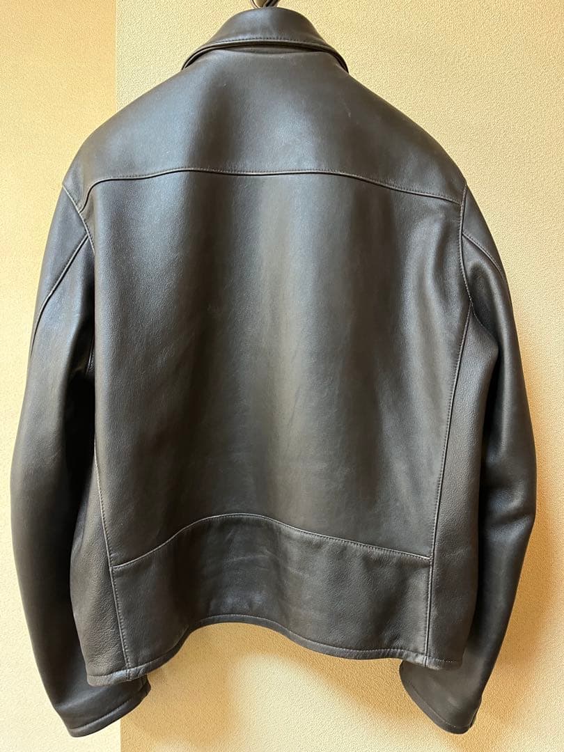 LIDMN VINTAGE WASHED LEATHER ZIP Sサイズ