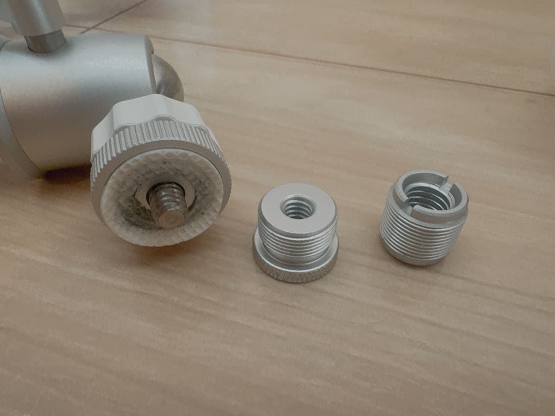 【まとめ売り】白マイク・オーディオミキサー・マイクアーム・ケーブルセット