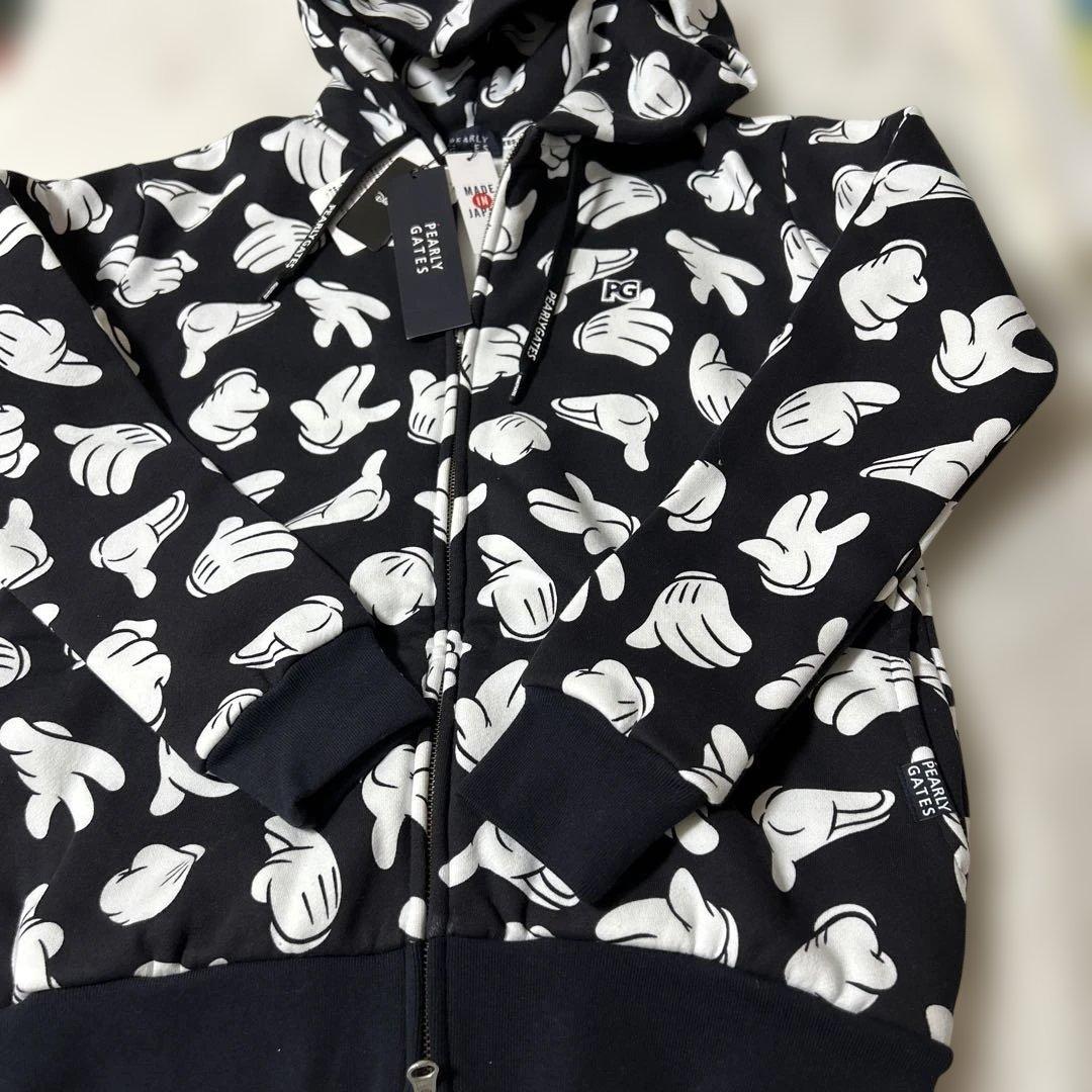 パーリーゲイツ ☆新品タグ付き☆レディース１　裏起毛パーカー　ミッキーコラボ