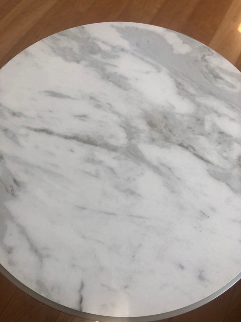 大川家具　大理石柄　セラミック　サイドテーブル