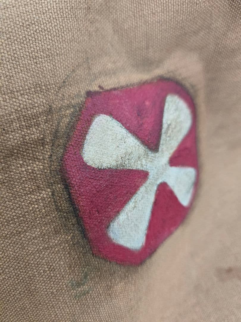 第二次大戦頃　実物　珍品　米陸軍バッグ　ピンナップガールペイント