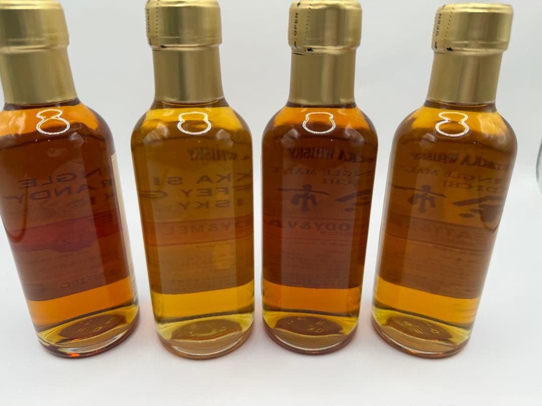 NIKKA 余市　シングルモルトウイスキー、ブランデー4本セット