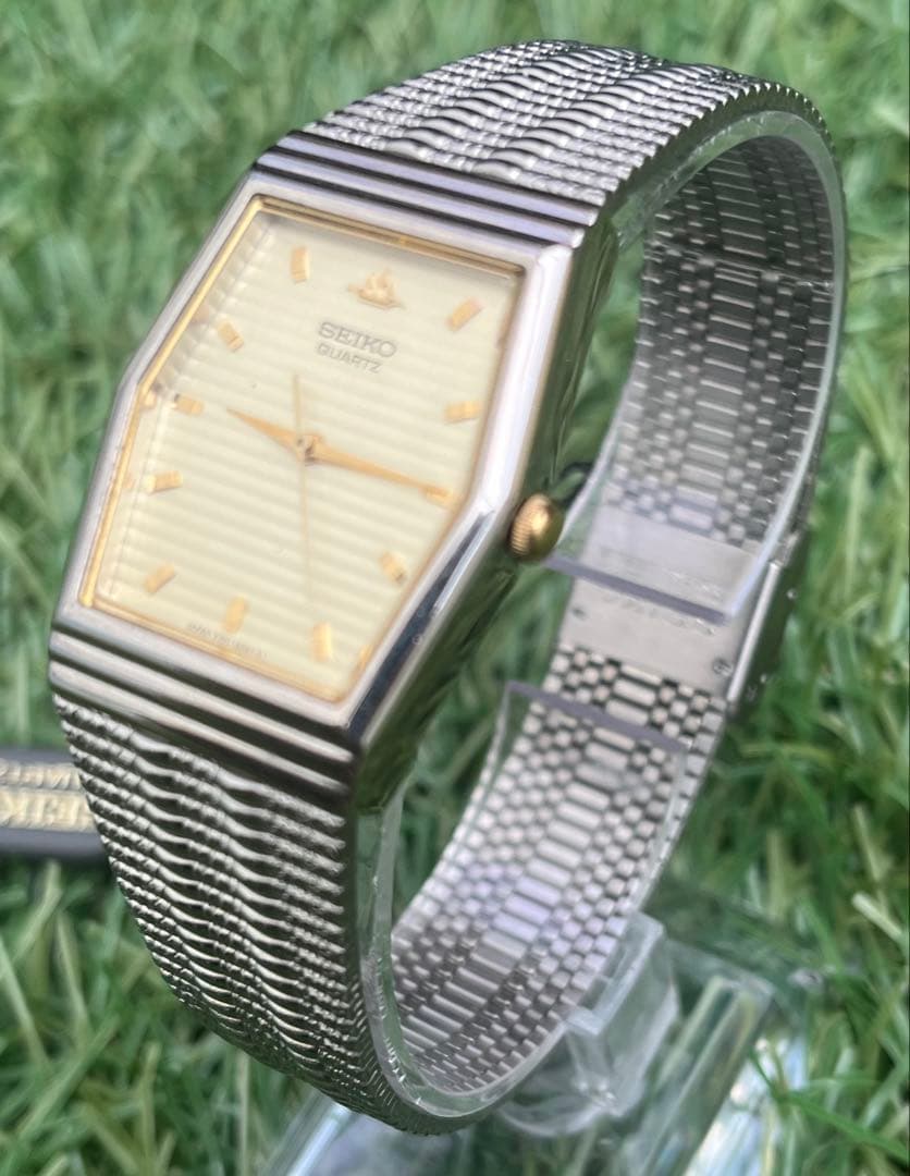 極美品◎SEIKOセイコー時計メンズシャンパンゴールドヴィンテージデッドストック