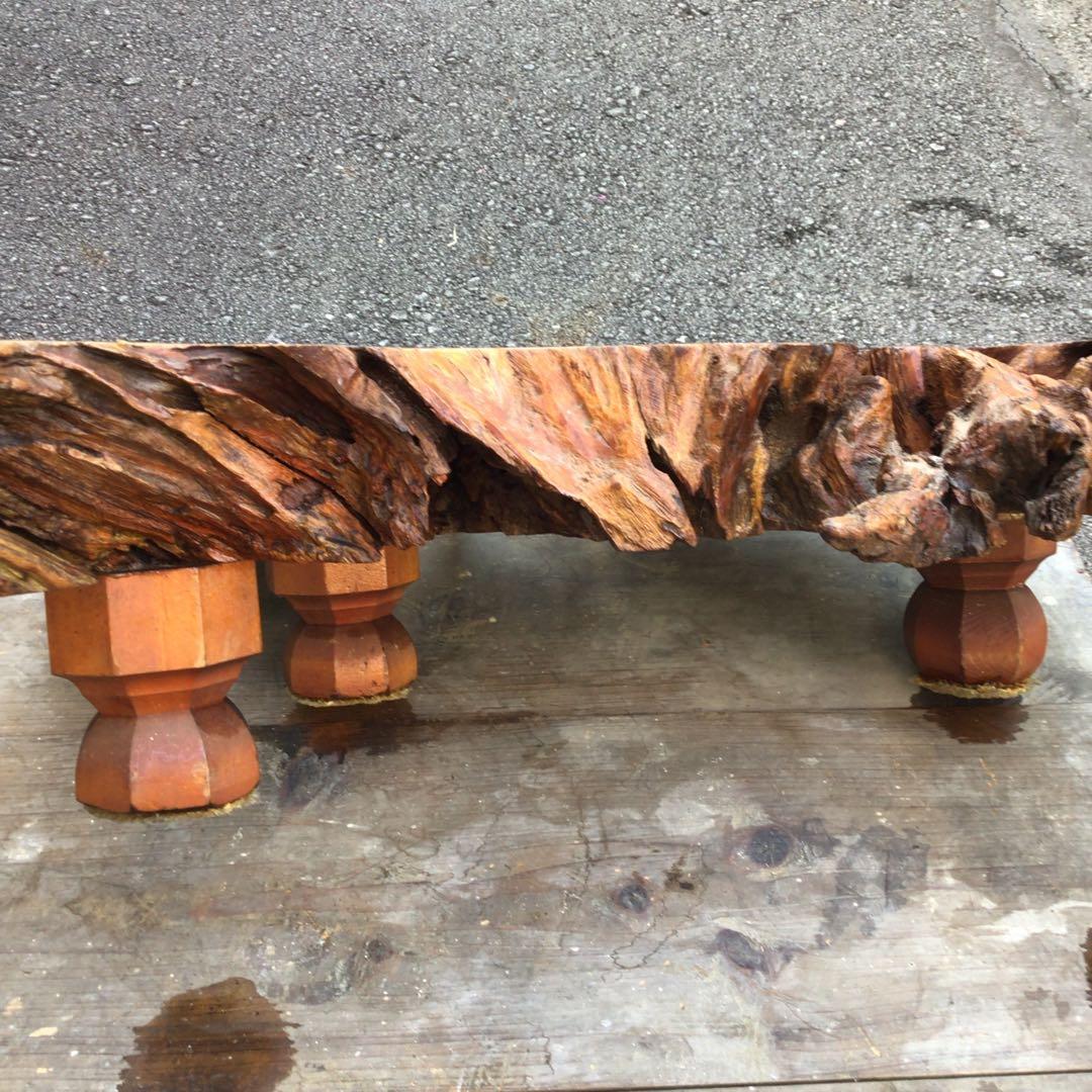 アートな自然木座卓　天然木　木株　アンティーク　超希少　ロウテーブル　置物
