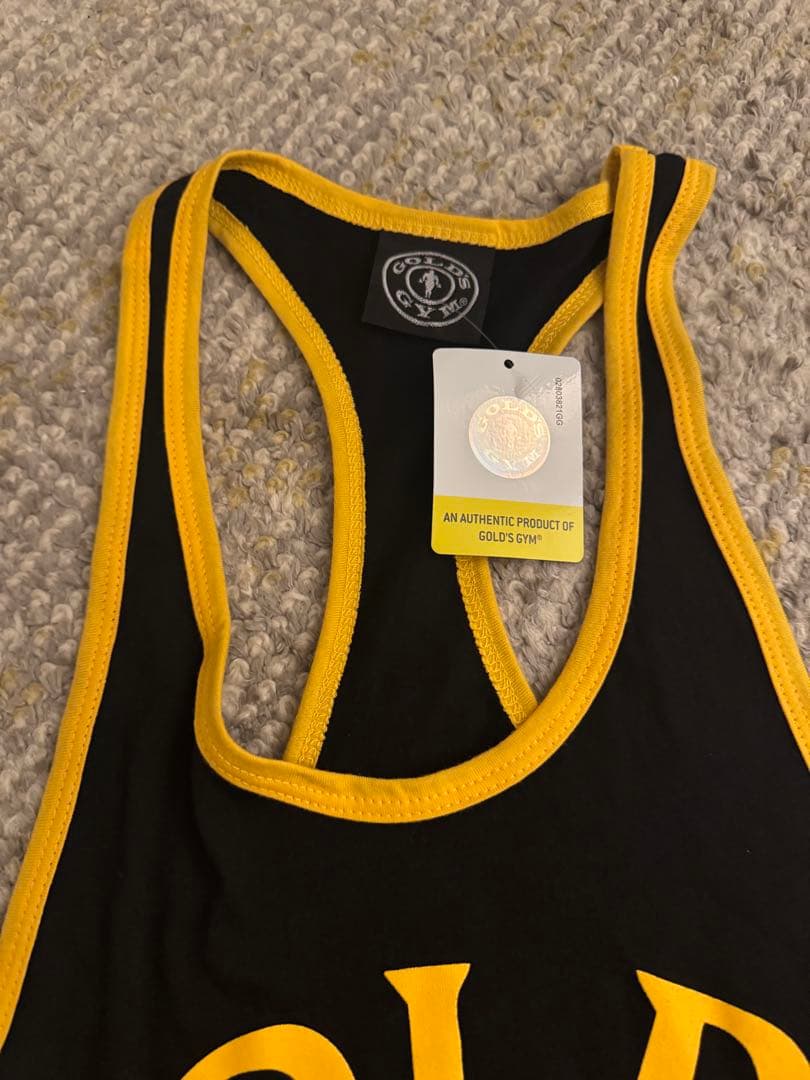 ゴールドジムストリンガータンクトップ　LAベニスロゴ入り