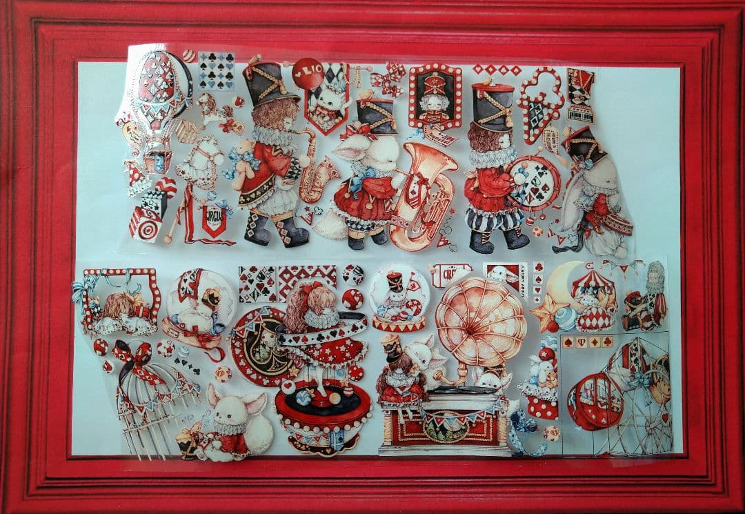 のこり２✩再販✩J20＃狐桃夹子(水晶PET)切り売り 海外人物マステ女の子