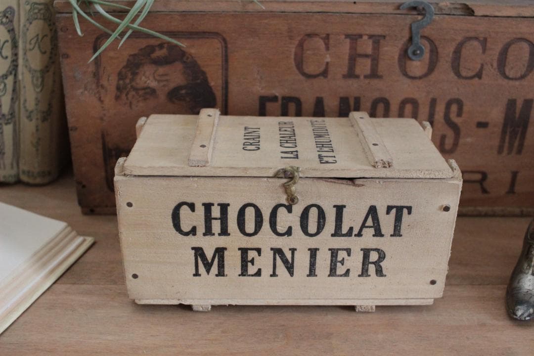 再入荷！美品ショコラティエ『ショコラムニエ』の木箱/ドール・アンティーク