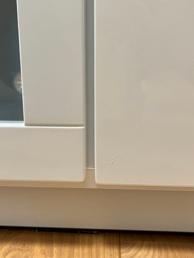 テレビ台・テレビボード(ホワイト) 引き出しとガラス扉付き