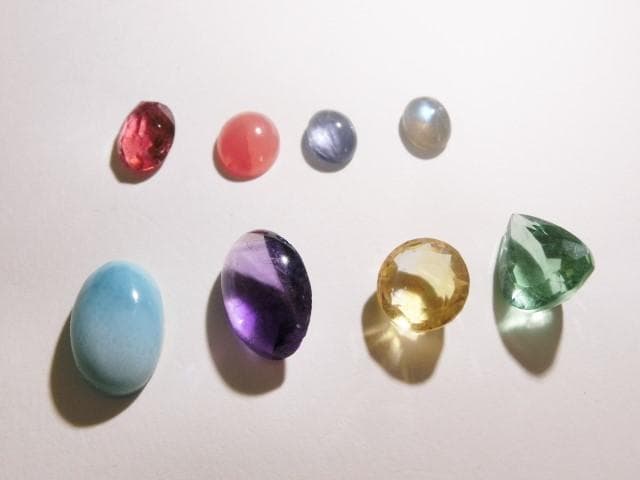 【天然石 ルース 】8石 セット ラリマー シトリン トルマリン カイヤナイト