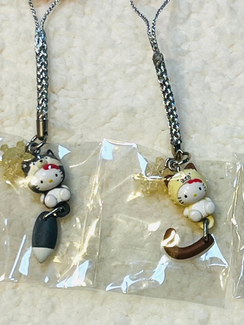 激レア‼︎ サンリオ ハローキティ　しっぽ倶楽部 冬季限定　根付け全5種