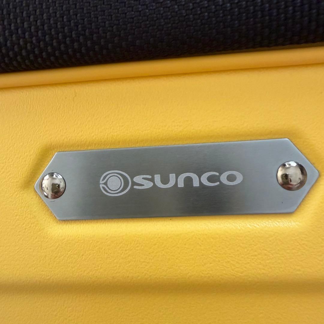 軽量1.8kg✨SUNCO 機内持込 スーツケース 35L LCC対応 イエロー