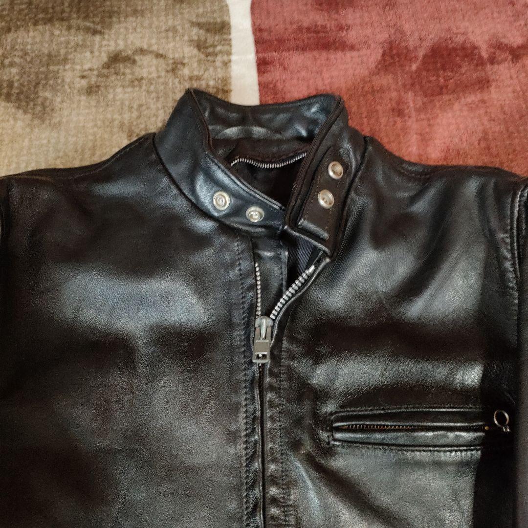 人気定番　Schott　立ち襟シングルライダースジャケット　641 　３６