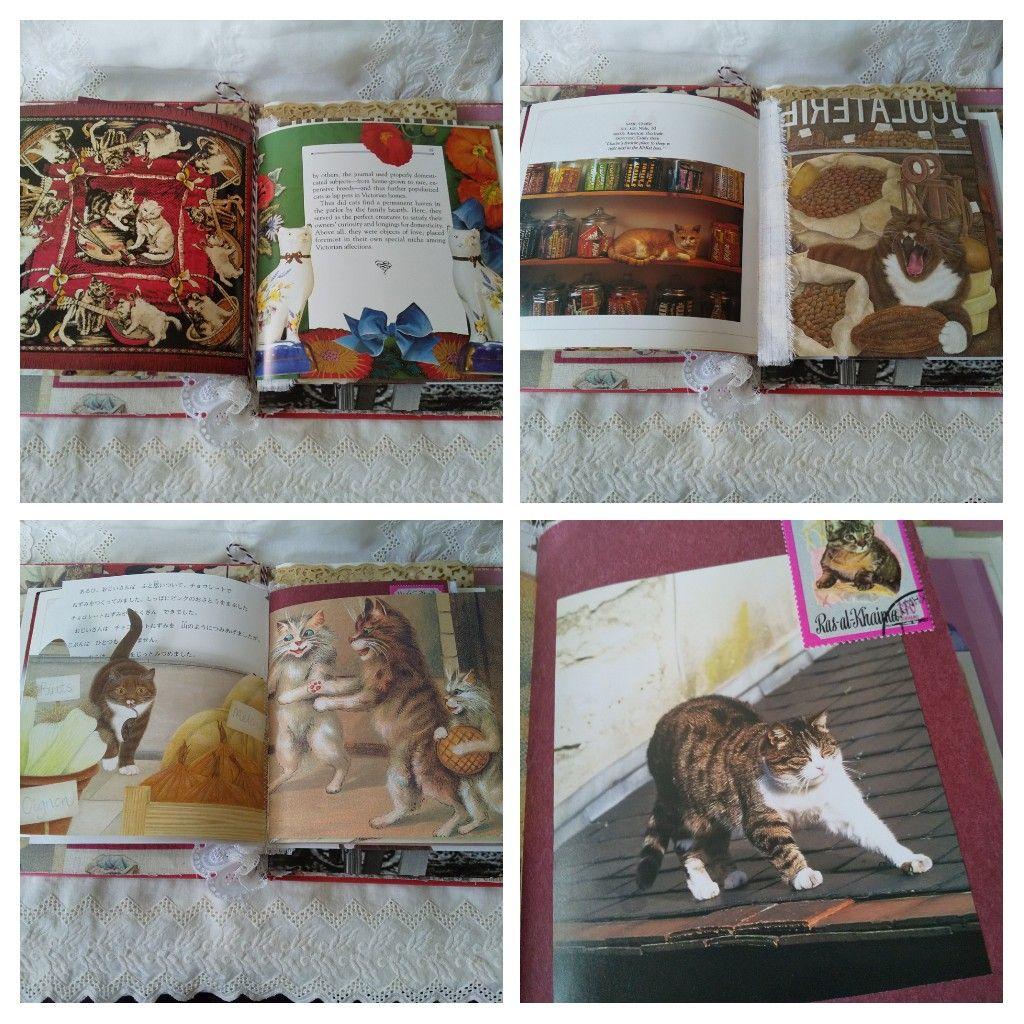 ジャンクジャーナル　猫ちゃん　洋書　フェルティングニードル