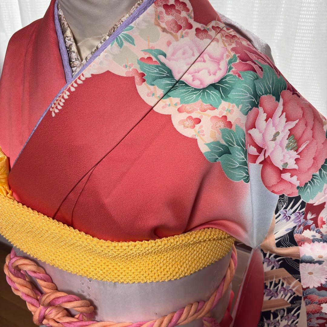 〖ミ様〗【振袖フルセット】+着付小物セット 束ね熨斗 豪華古典柄 7点セット