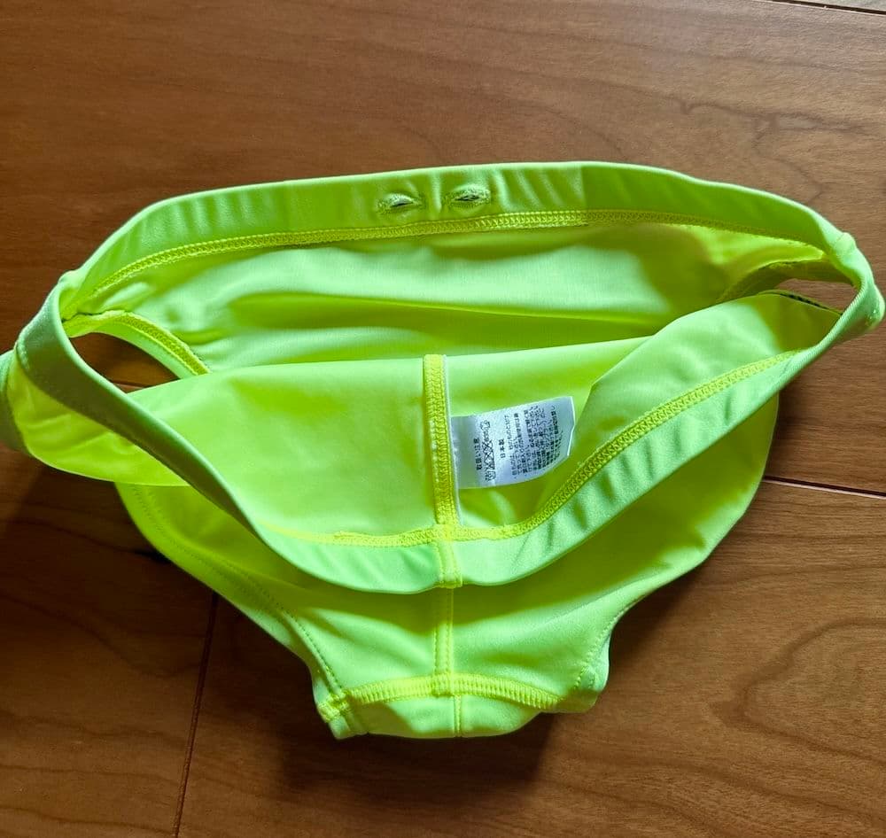 【美品】asics ハイドロCD 蛍光イエロー S ウォーターボーイズ 競パン