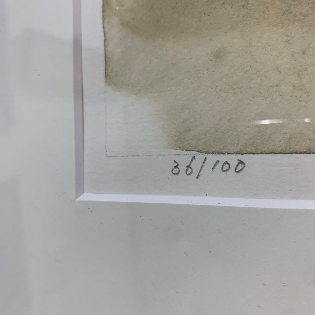 糸田芳雄　リトグラフ　手彩色直ED 直サイン　36/100限定　新製作協会