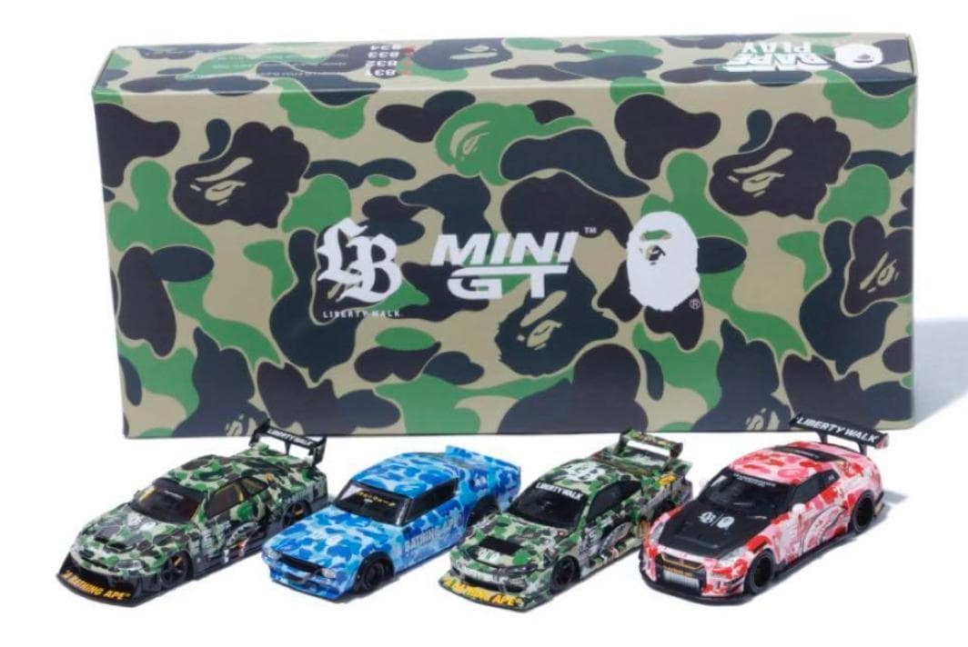 BAPE LBWK NISSAN 1/64 4PCS SET　新品未開封
