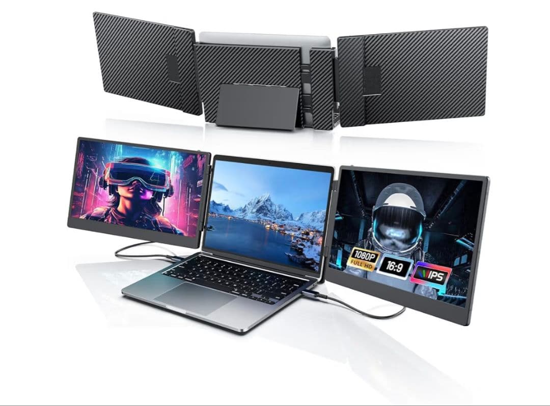 T0883n ノートパソコンドッキング型 2画面マルチモニター 14インチ