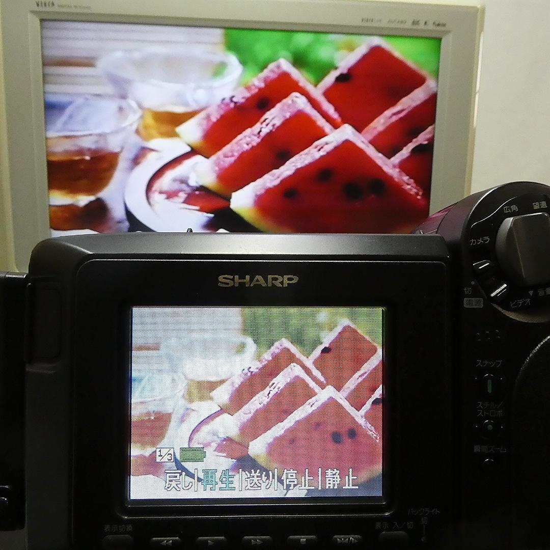 動作良好　シャープVideoHi8 VL-HL15 8ミリビデオカメラDVD化に